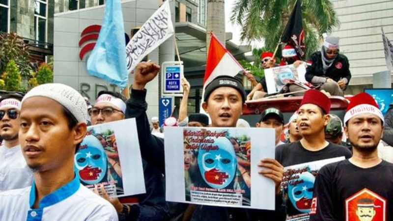 Demo di Indonesia dan Malaysia Protes Kekejaman China Atas Uighur