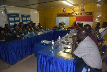 Satgas TNI RDB Terima Kunjungan COE Bukavu di Kongo