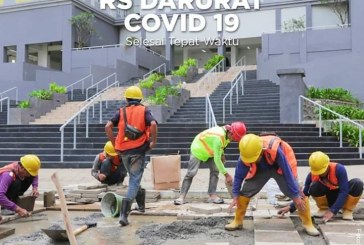 Ratusan Pekerja Dikerahkan Selesaikan Pembangunan RS Darurat Covid-19