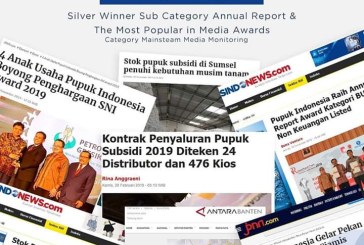 Kerja Keras Berbuah Manis, Pupuk Indonesia Sabet Penghargaan PRIA 2020