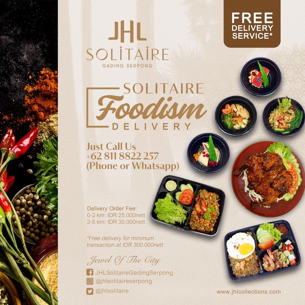 JHL Solitaire Gading Serpong Punya Paket Promo “Solitaire Foodism Delivery”
