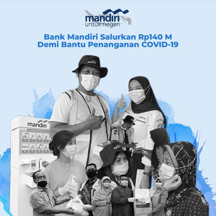 Bank Mandiri Bantu Penanganan Covid-19 di Indonesia