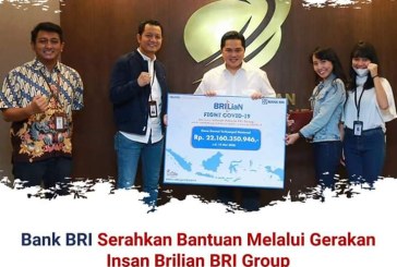 Bank BRI Aktif Bantu Penanganan Covid-19 di Indonesia