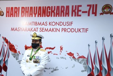 Kepala Bakamla RI Ikuti Peringatan HUT ke-74 Bhayangkara Secara Virtual