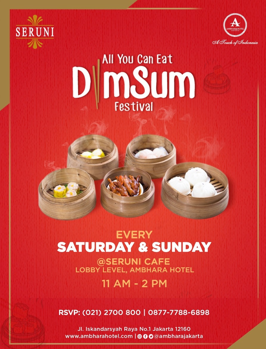 Promo ‘All You Can Eat Dimsum Festival’ di Ambhara Hotel Jakarta Dibuka Kembali