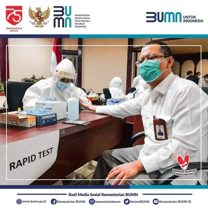 Kunjungi Kementerian BUMN, Wajib Tunjukkan Surat Keterangan Uji ‘Rapid Test’