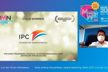 IPC Raih 3 Penghargaan di Ajang BUMN Marketeers Award 2020