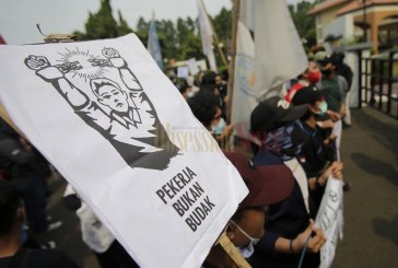 FOTO Demo Mahasiswa Tangerang Tolak Omnibus Law Cipta Kerja