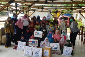 Pengda Kappija DKI Salurkan Bantuan Pencegahan Covid-19 dari JICA kepada Sekolah Alam Anak Soleh Drupadi dan Posyandu Mawar 26