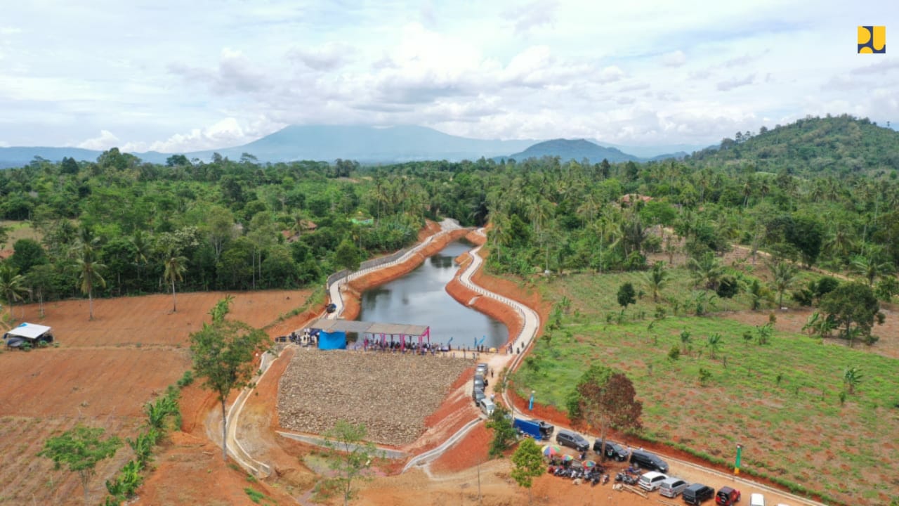 Kementerian PUPR Selesaikan Pembangunan Embung Kamilin dan Gunung Raya di Pringsewu
