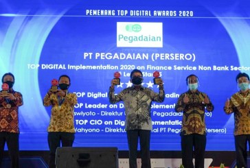 Pegadaian Sabet 4 Penghargaan TOP DIGITAL Innovation Award 2020