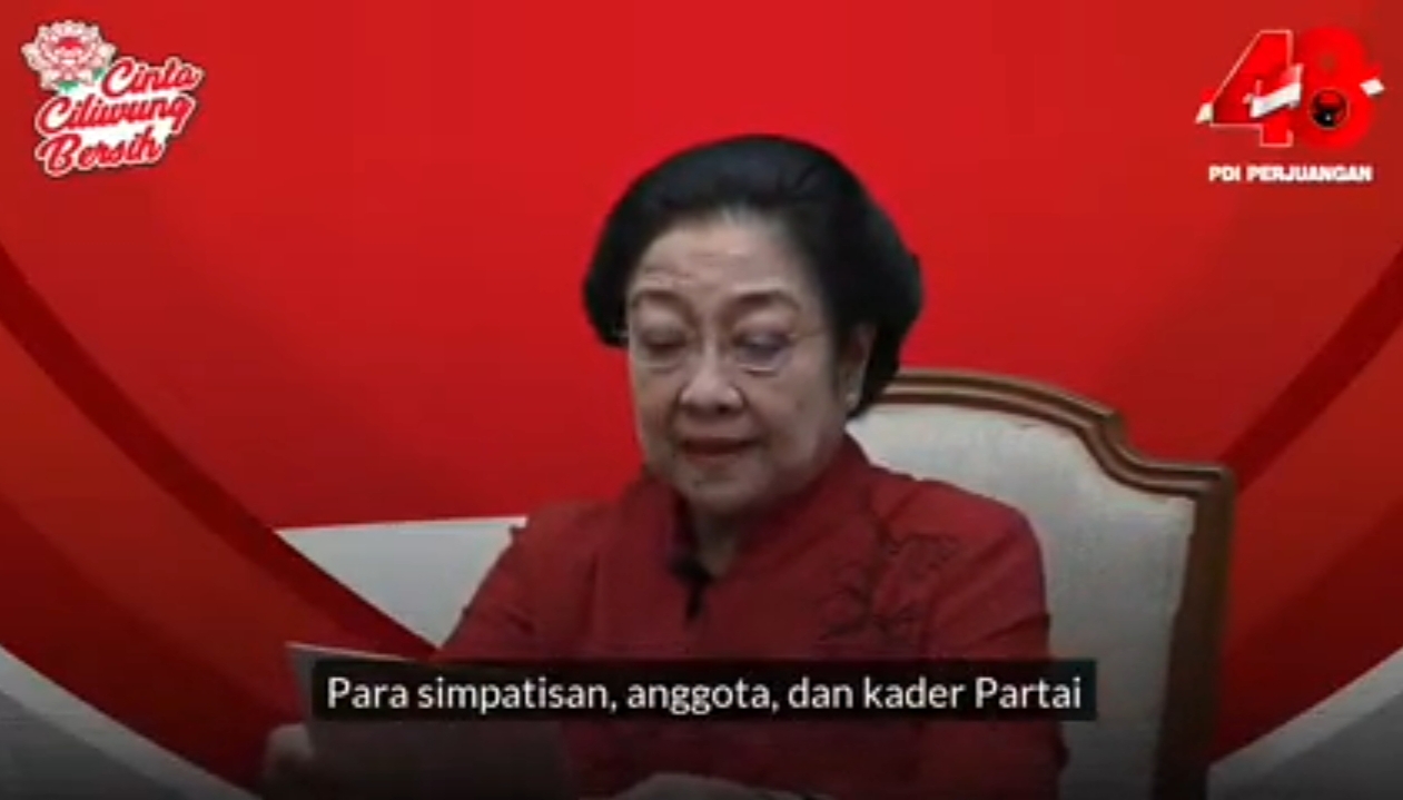 Rayakan HUT ke-48 PDI Perjuangan, Megawati Perintahkan Kadernya Bersih Sungai