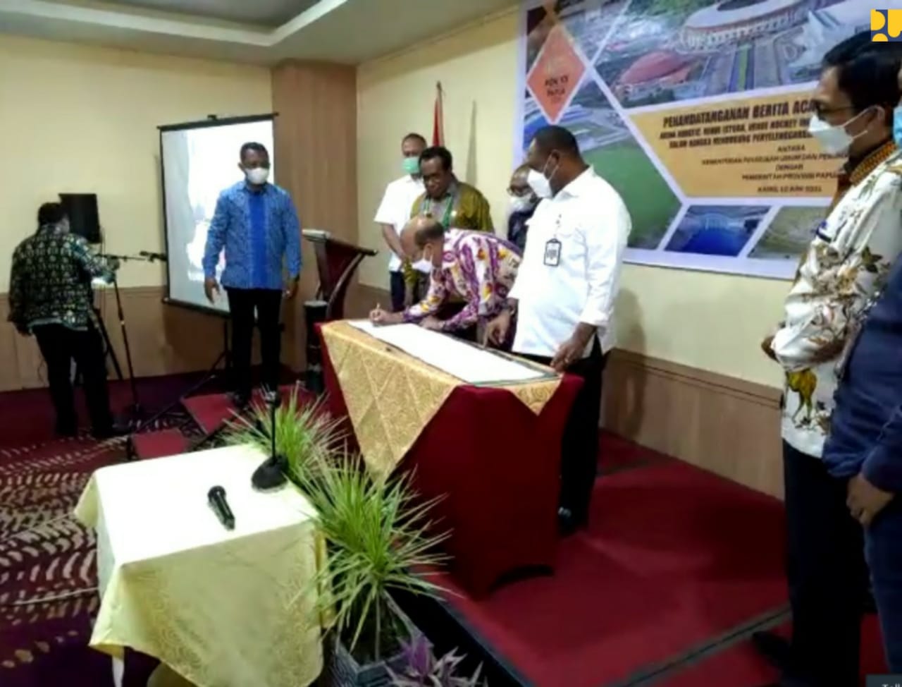 Kementerian PUPR Serahterimakan Empat Venue PON XX kepada Pemprov Papua
