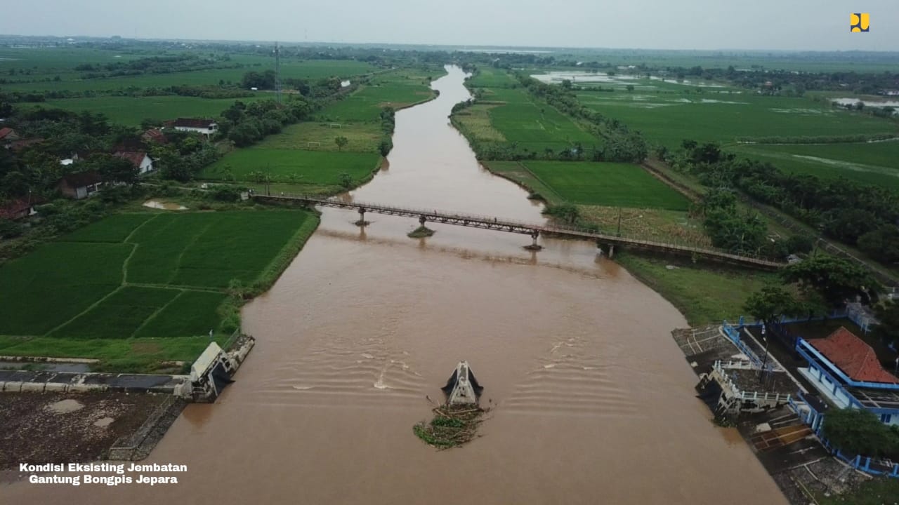 Kementerian PUPR Bangun Tiga Jembatan Gantung di Jateng