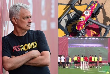 Wow! Mourinho Latih AS Roma Pakai Drone