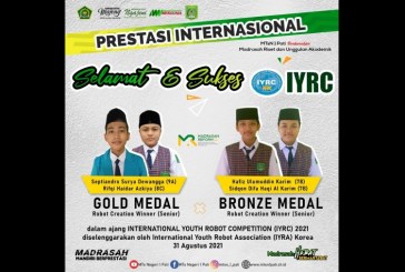 Membanggakan! Harumkan Nama Indonesia, Tim MTsN 1 Pati Sabet Dua Medali di IYRC 2021