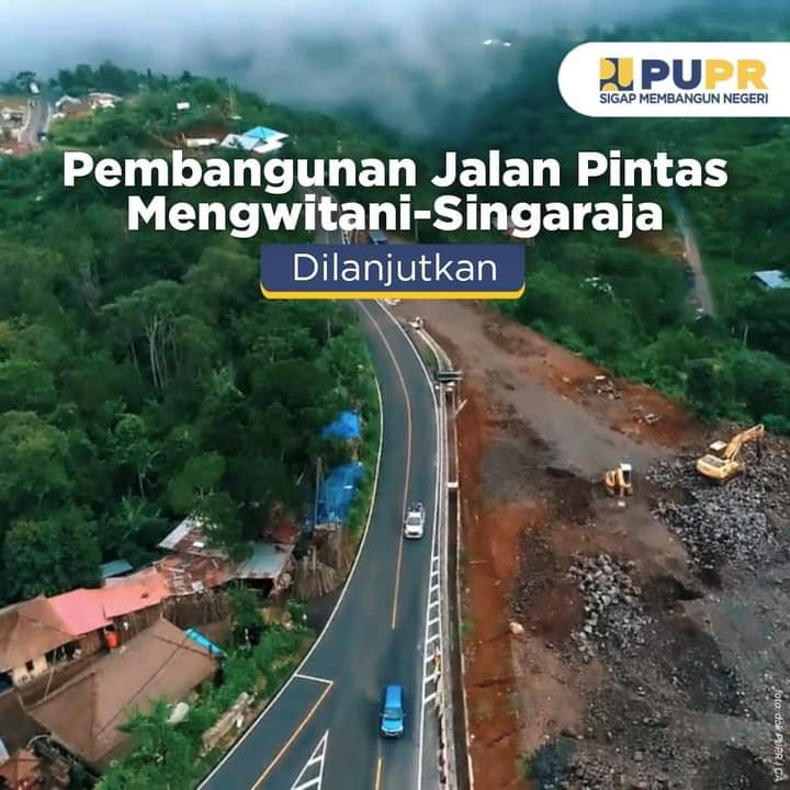 Kementerian PUPR Lanjutkan Pembangunan Jalan Pintas Ruas Mengwitani-Singaraja