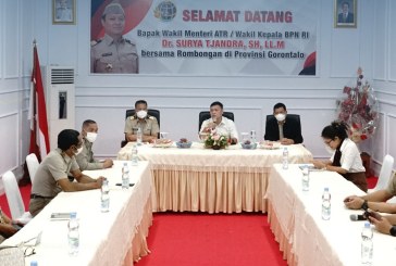 Kunjungi Gorontalo, Wamen ATR/BPN Pastikan Perkembangan Pelaksanaan Proyek Strategis Nasional