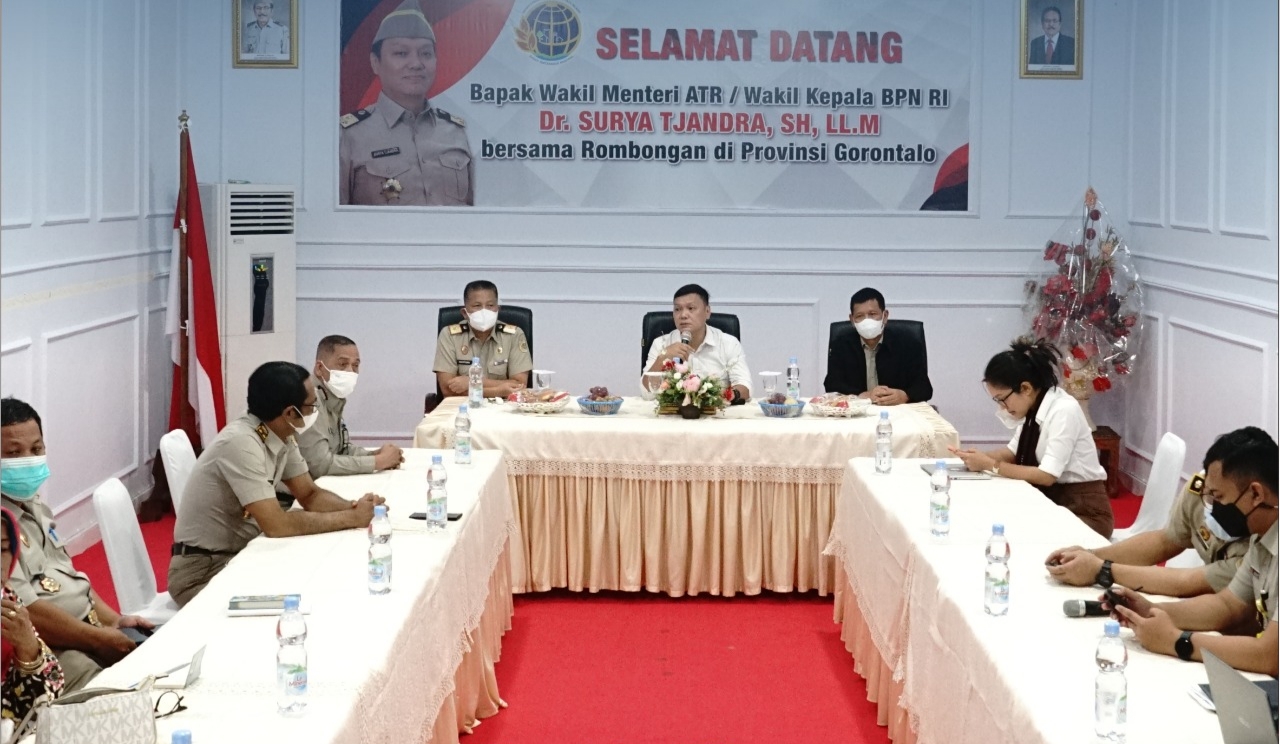 Kunjungi Gorontalo, Wamen ATR/BPN Pastikan Perkembangan Pelaksanaan Proyek Strategis Nasional