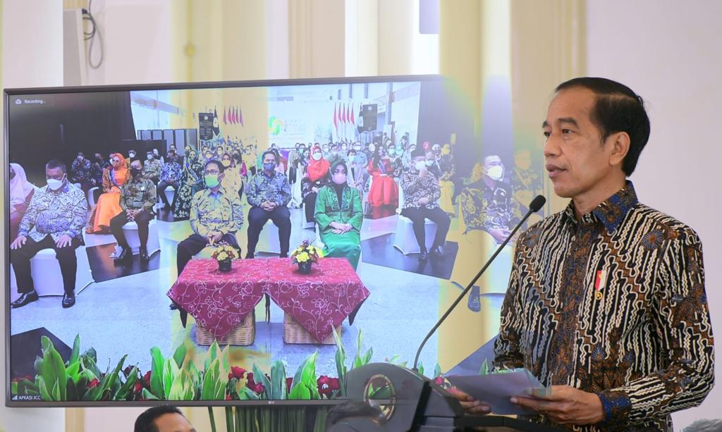 Resmikan Apkasi Otonomi Expo 2021, Presiden Jokowi: Segera Gerakkan Perekonomian Daerah