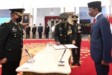 Gantikan Andika Perkasa, Jokowi Lantik Dudung Abdurachman sebagai KSAD