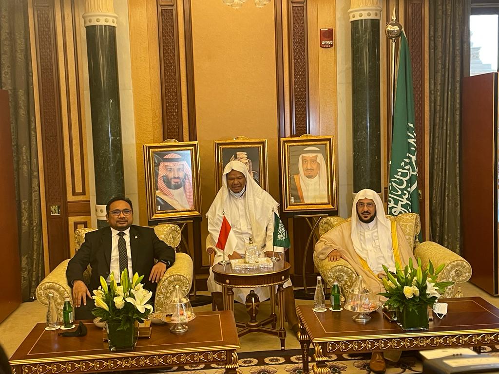 Menteri Yaqut dan Menteri Urusan Islam Arab Saudi Bahas Promosi Moderasi Beragama