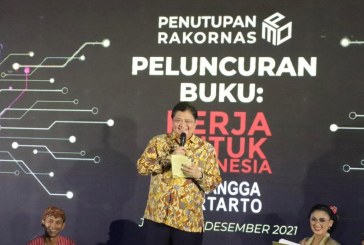Ini Pesan Airlangga di Peluncuran Buku Kerja Untuk Indonesia