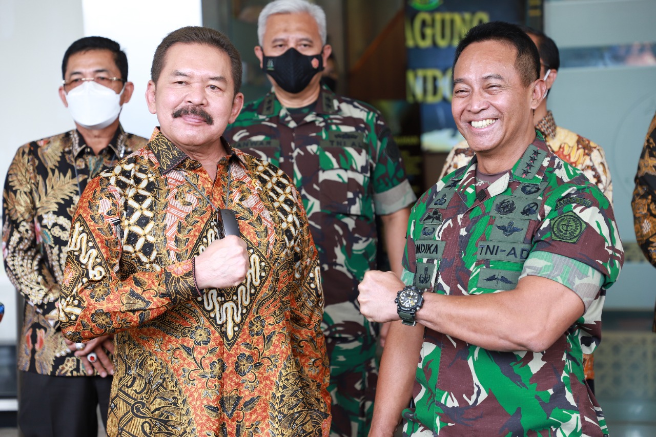 Perkuat Sinergitas, Jaksa Agung Sambut Kunjungan Panglima TNI