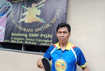Ukont Sukonto Bersyukur Mendapat Rezeki dari GOR Kamus Khusus Bermain Tenis Meja