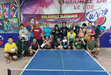 Turnamen Tenis Meja Singgih Cup XVI Sukses Digelar di GOR Karjo, Bekasi, Fauzi Raih Juara I