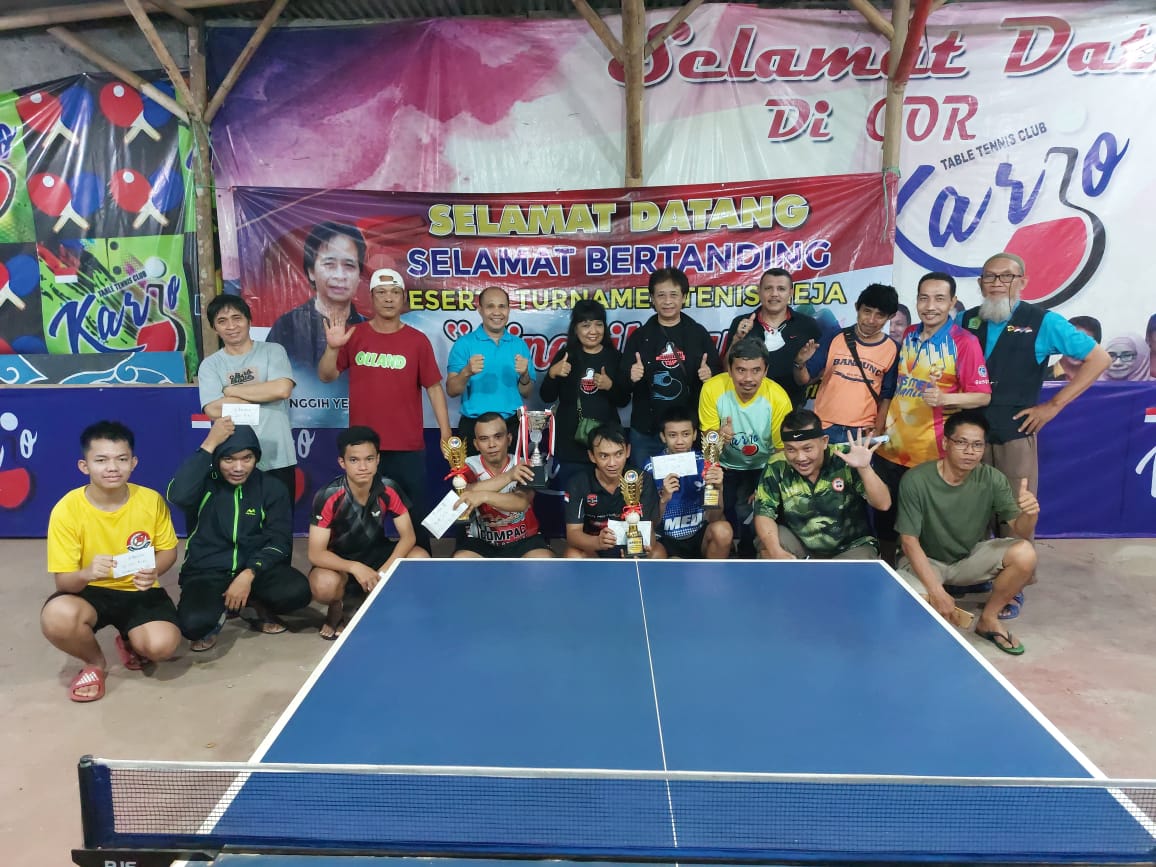 Turnamen Tenis Meja Singgih Cup XVI Sukses Digelar di GOR Karjo, Bekasi, Fauzi Raih Juara I