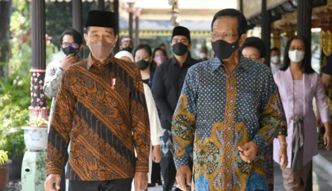 Presiden Jokowi dan Ibu Iriana Bersilaturahmi ke Keraton Yogyakarta