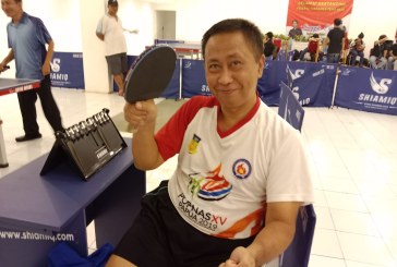 Ketua PTM EDYMCS Edy Mulyawan Bertempur di Turnamen Tenis Meja Singgih Cup XVIII