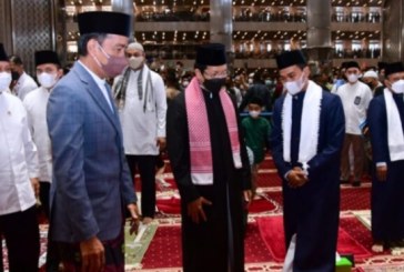 Presiden Jokowi Salat Iduladha 1443 H di Masjid Istiqlal