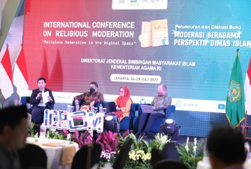 Kemenag Luncurkan Buku ‘Moderasi Beragama Perspektif Bimas Islam’ di ICROM 2022