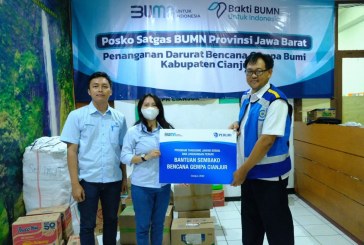 Peruri Beri Bantuan 300 Paket Sembako untuk Korban Gempa di Cianjur