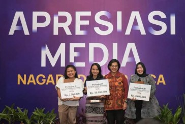 Sri Mulyani Sampaikan Selamat kepada Media dan Jurnalis Penerima Apresiasi Media Nagara Dana Rakça