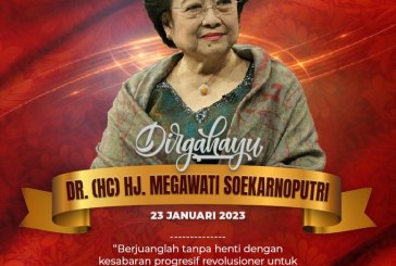 Keluarga Besar PDIP Ucapkan Selamat Ulang Tahun kepada Megawati