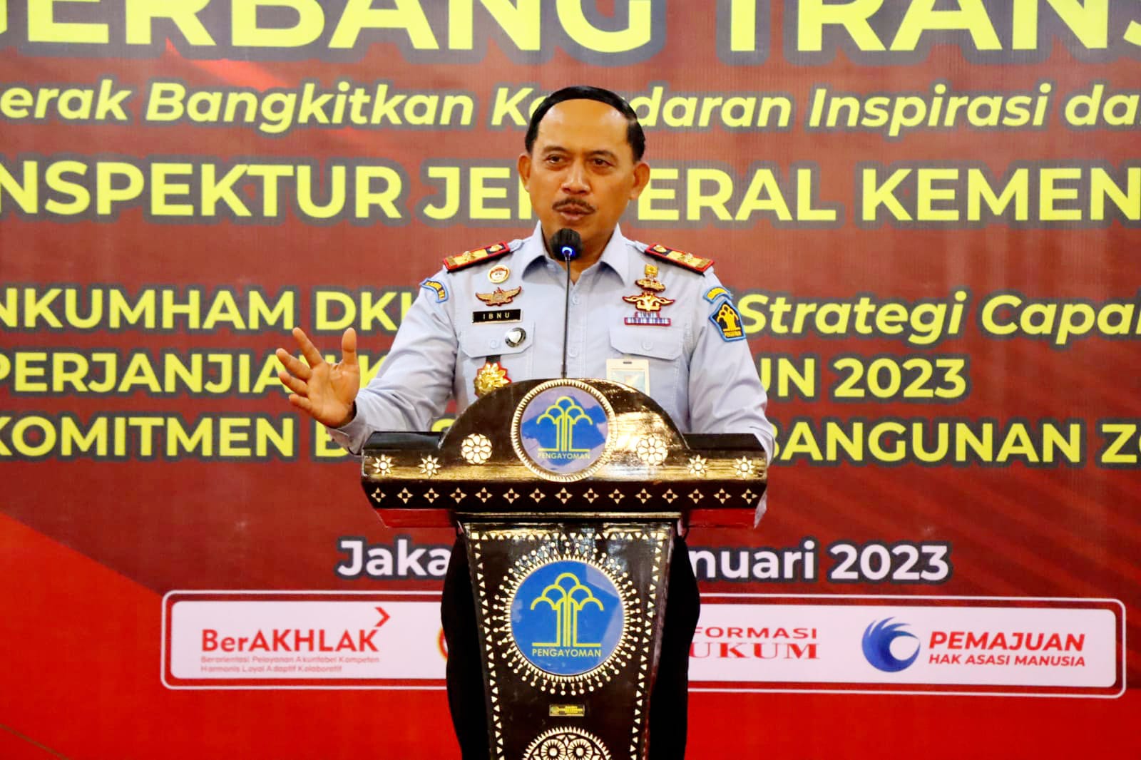 Kakanwil Kemenkumham DKI Jakarta Ajak Jajarannya Sukseskan Resolusi Kemenkumham 2023