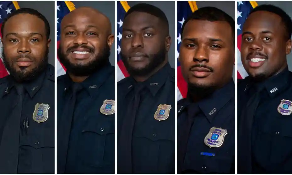 Lima Mantan Polisi Memphis Jadi Tertuduh Pembunuhan Kematian Pengendara