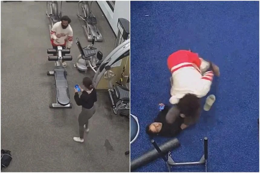 Video Mengerikan, Wanita AS Melawan Pria yang Coba Perkosanya di Dalam Gym