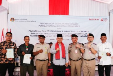 BPN Jakarta Barat Pasang 100 Patok Tanah Serentak di Dua Kecamatan