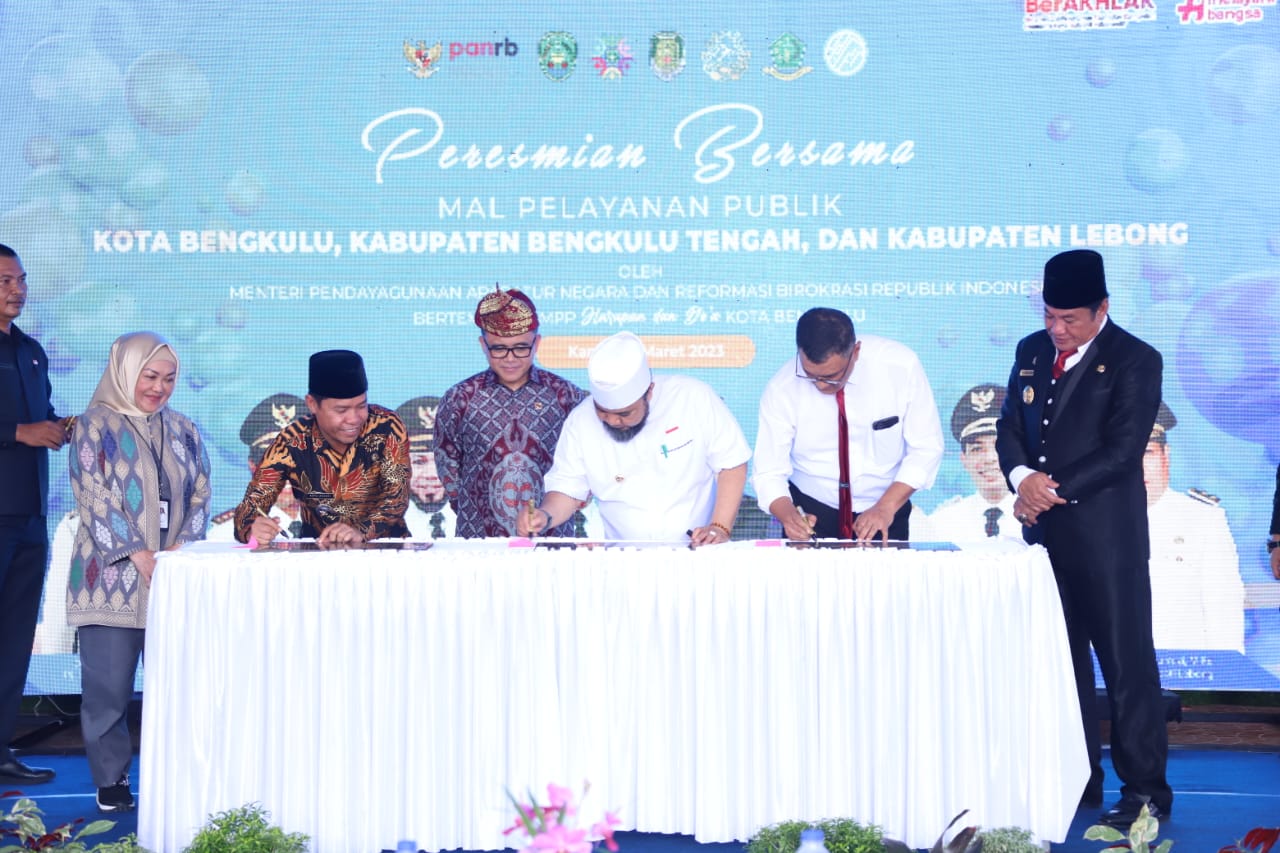Resmikan Tiga MPP di Bengkulu, Menteri PANRB: Layanan Makin Mudah dan Cepat