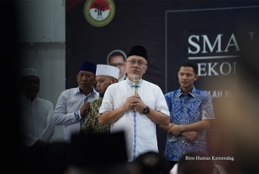 Menteri Zulhas Berharap SMA Kebangsaan di Lampung Terus Cetak Pemimpin Negara di Berbagai Bidang