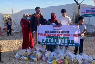 Di Bulan Ramadan Relawan Indonesia Gencar Beri Bantuan untuk Pengungsi Palestina