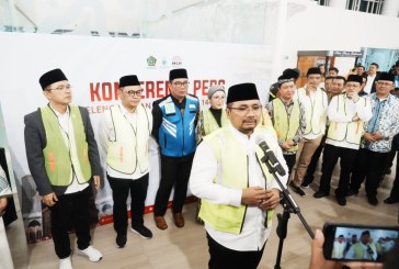 Di Bandara Kertajati Menag Pesan Jemaah Haji Jaga Kondisi Fisik Selama Beribadah