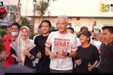 Ganjar Disambut Teriakan ‘Presiden’ oleh Masyarakat Cirebon Saat Olahraga Pagi
