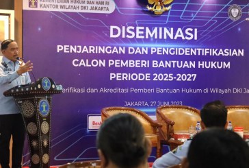 Kemenkumham DKI Jakarta Lakukan Penjaringan dan Pengidentifikasian Calon Pemberi Bantuan Hukum
