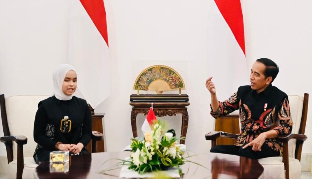 Jokowi Terima Putri Ariani yang Raih Golden Buzzer AGT 2023