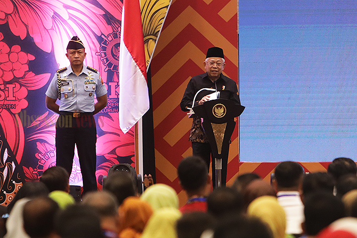 Ini Pesan Ma’ruf Amin untuk Kabupaten Seluruh Indonesia di Acara Rakernas XV Apkasi 2023